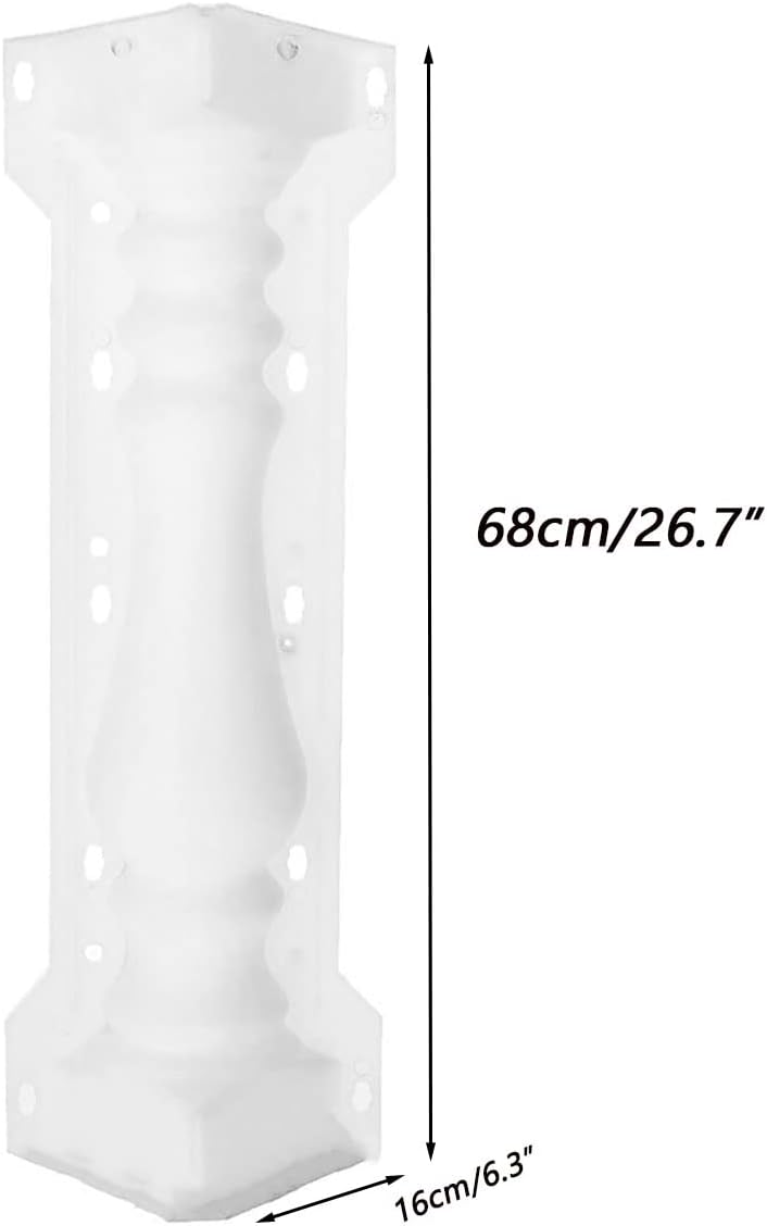 EAIVENY Prefabricated ABS Balcony Mold,Concrete Balustrade Mold Concrete Formwork for Outdoor Construction, DIY Home Improvement, Easy Installation and Reusable Design (Style 16) - Image 2